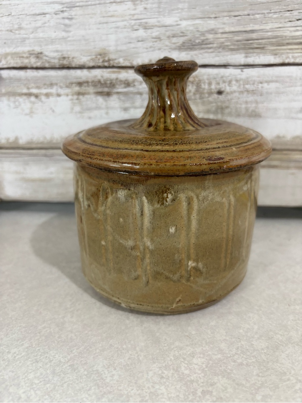 Handmade ceramic French butter bell